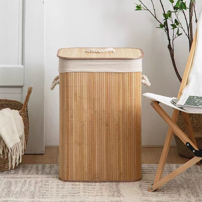 Foldable Bamboo Laundry Hamper