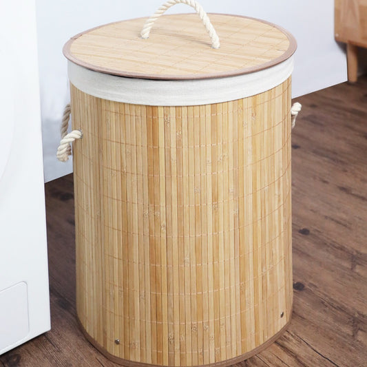 Foldable Bamboo Laundry Hamper