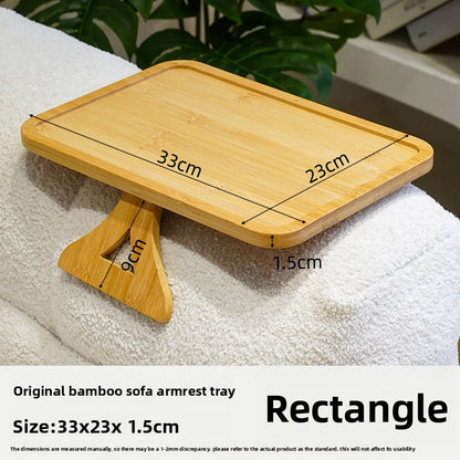 Foldable Bamboo Sofa Armrest Tray