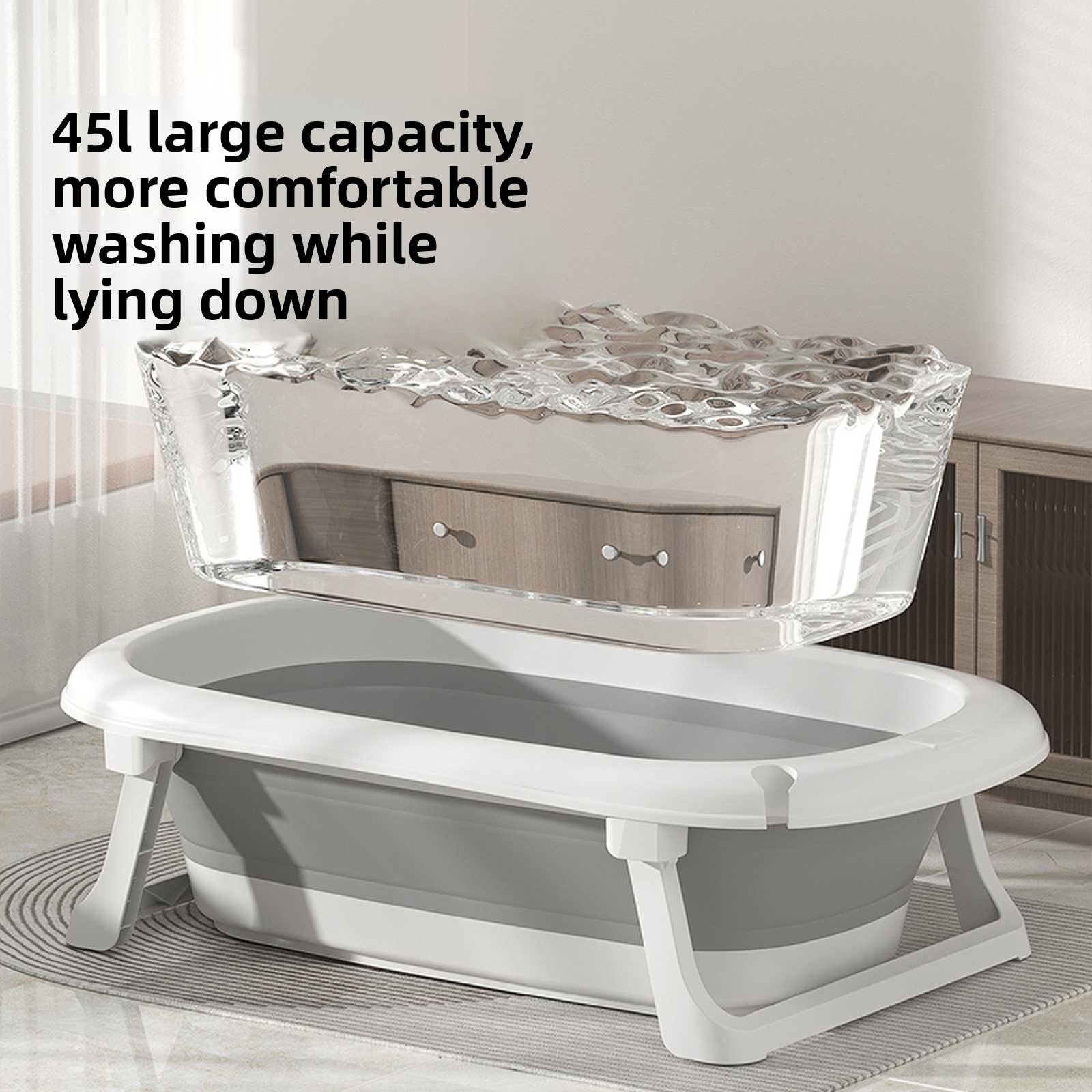 Foldable bathtub