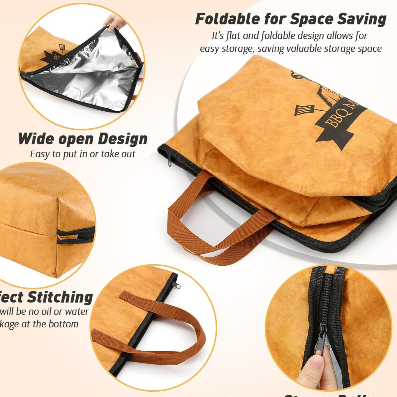 Foldable BBQ Meat Insulation Blanket