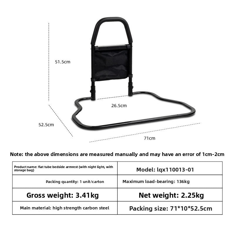 Foldable Bedside Handrail