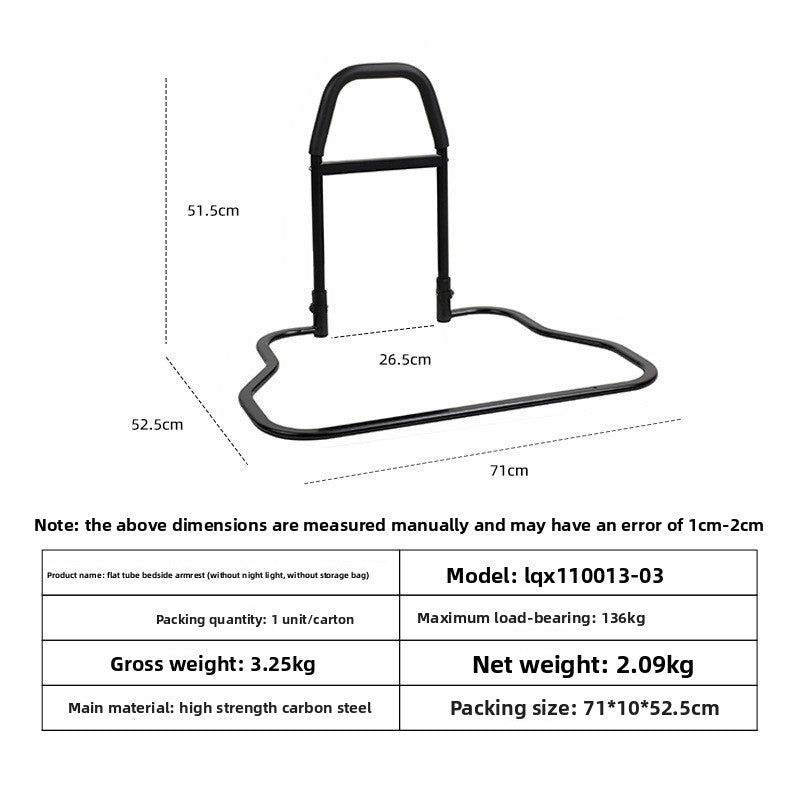 Foldable Bedside Handrail