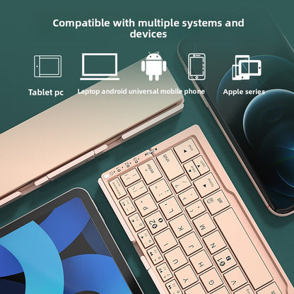 Foldable Bluetooth Keyboard for Mobile Phone and Computer