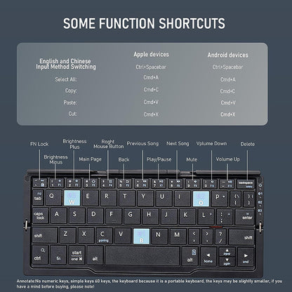 Foldable Bluetooth Keyboard