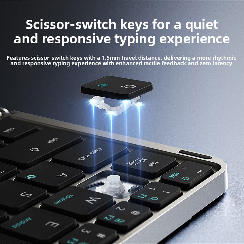 Foldable Bluetooth Keyboard with Touchpad