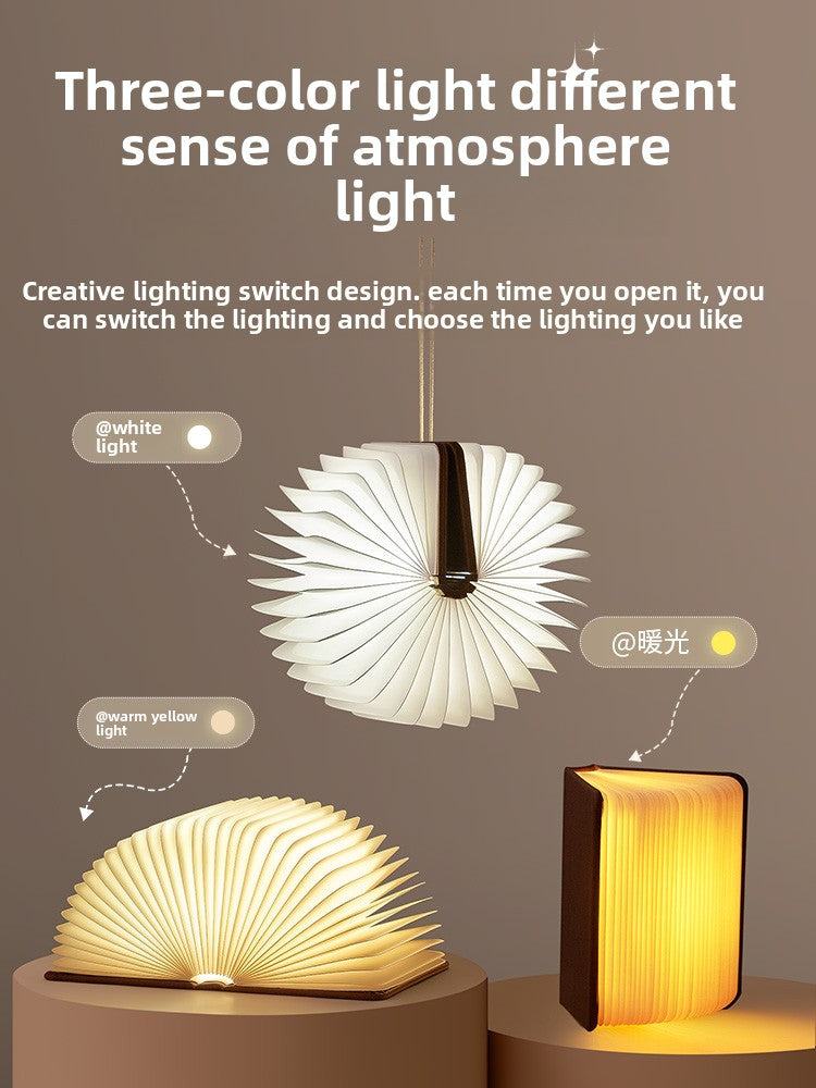 Foldable Book Shape LED Night Light