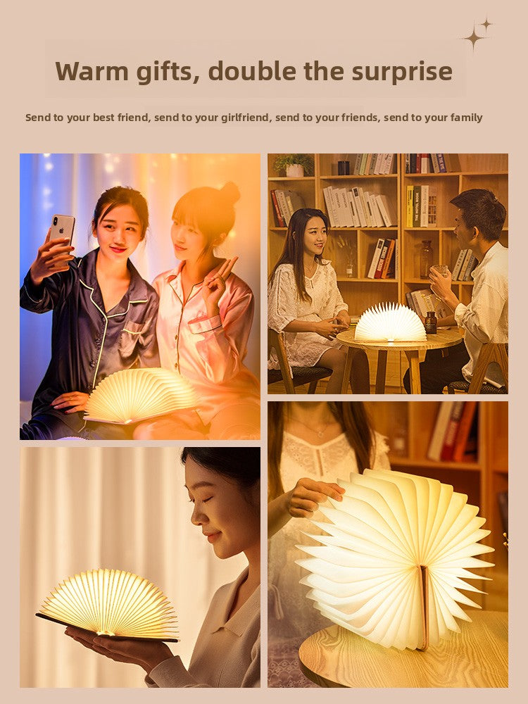Foldable Book Shape LED Night Light
