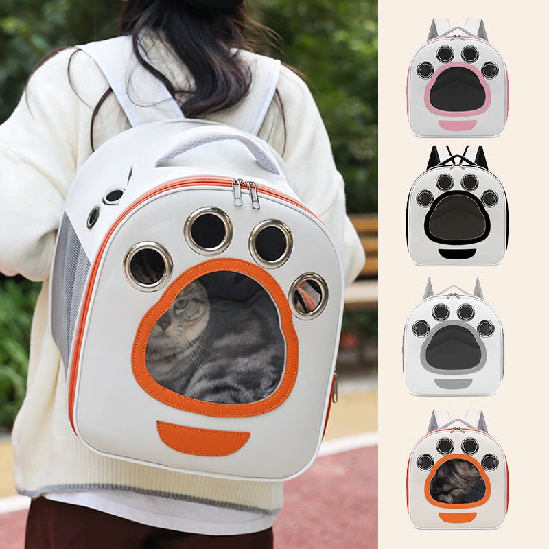 Foldable breathable cat carrier