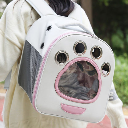 Foldable breathable cat carrier