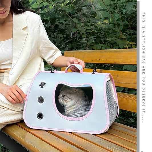 Foldable Breathable Pet Shoulder Carrier Bag