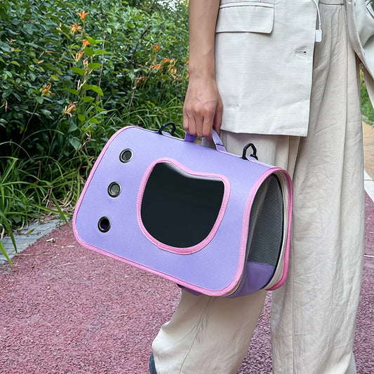 Foldable Breathable Pet Shoulder Carrier Bag