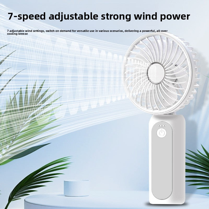 Foldable Brushless Mini Fan with Dual Battery
