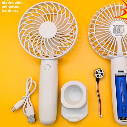 Foldable Brushless Mini Fan with Dual Battery