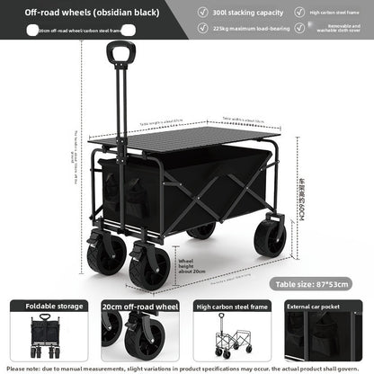 Foldable Camping Utility Cart