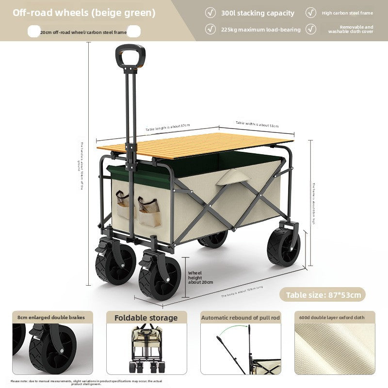Foldable Camping Utility Cart