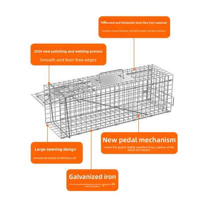 Foldable Cat Trap Cage for Stray Cats