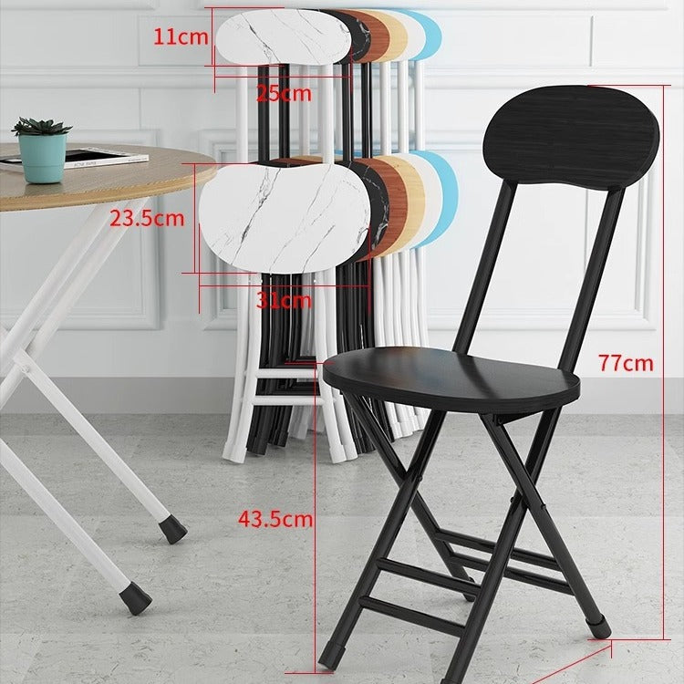 Foldable chair with backrest