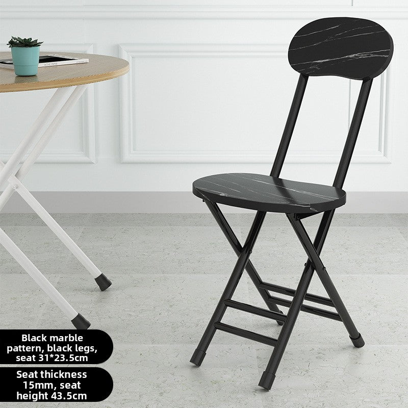 Foldable chair with backrest