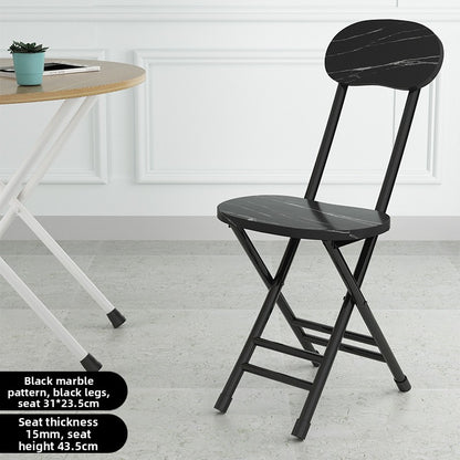 Foldable chair with backrest