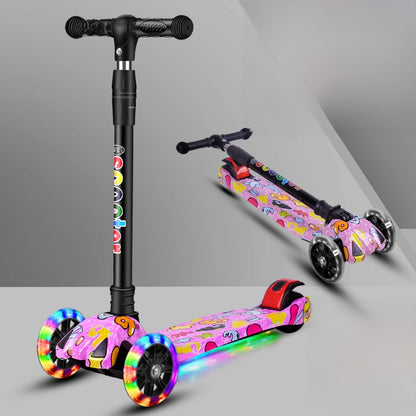 Foldable Children Scooter with Music Lights