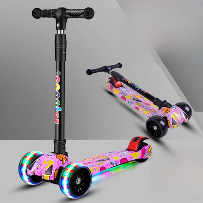 Foldable Children Scooter with Music Lights
