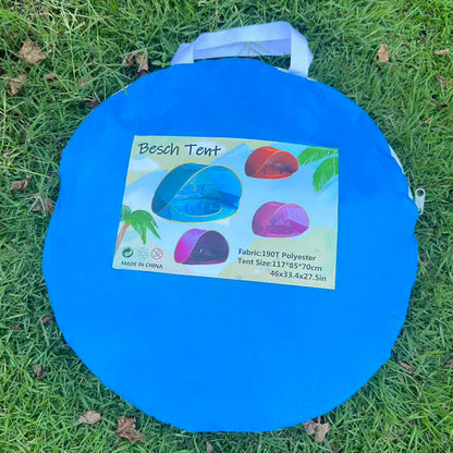 Foldable Children Sunshade Beach Tent with Pool