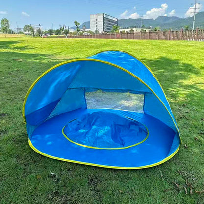 Foldable Children Sunshade Beach Tent with Pool