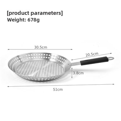 Foldable Circular BBQ Grill Tray