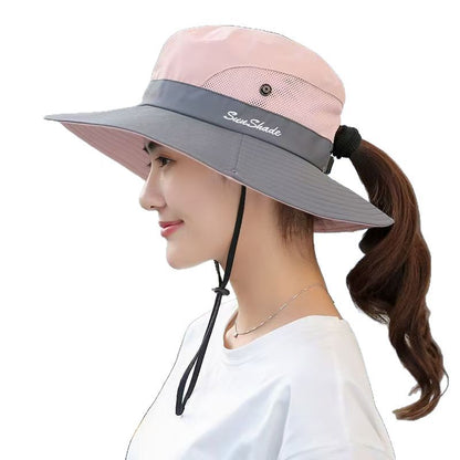 Foldable Color Block Sun Hat