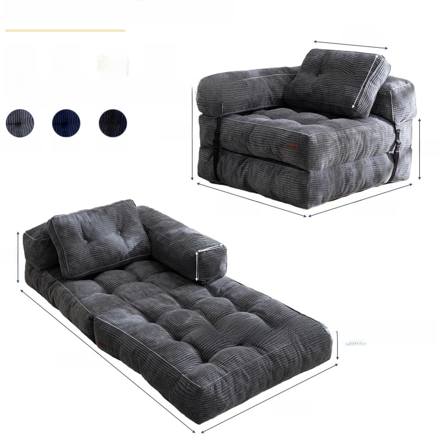 Foldable Compression Sofa Bed