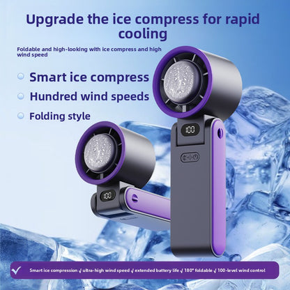Foldable Cooling Neck Fan with 100 Speeds