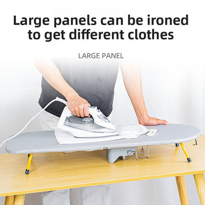 Foldable Desktop Ironing Board with Storage Rack