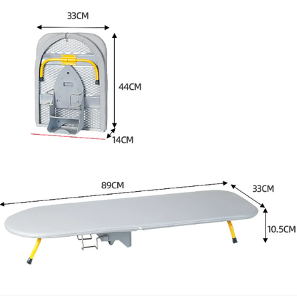 Foldable Desktop Ironing Board with Storage Rack