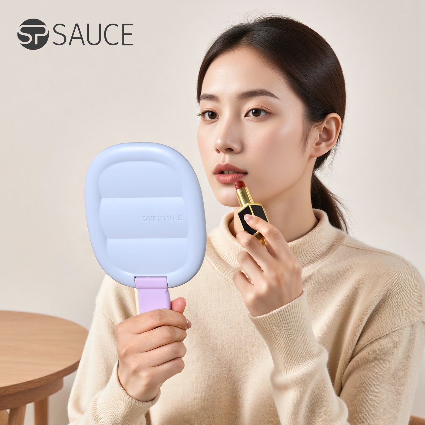 Foldable Desktop Makeup Mirror