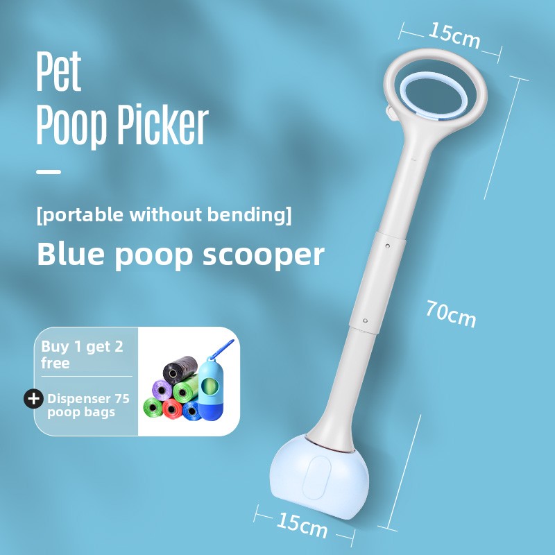 Foldable Dog Poop Scooper with Waste Bags