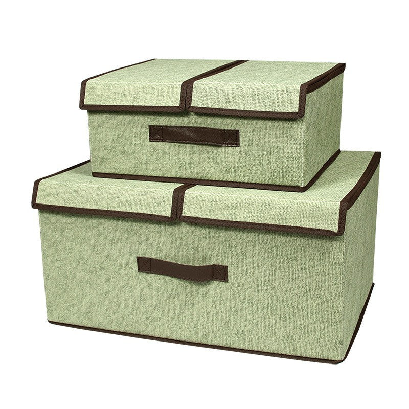 Foldable Double-Lid Storage Organizer Box