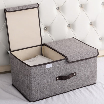 Foldable Double-Lid Storage Organizer Box