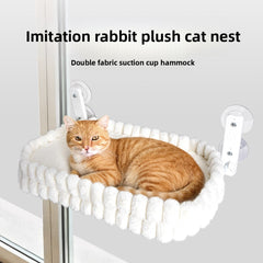 Double-sided cushion cat hammock white