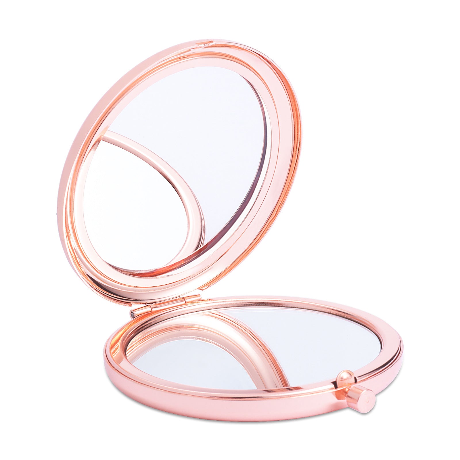 Foldable Double-Sided Metal Makeup Mirror