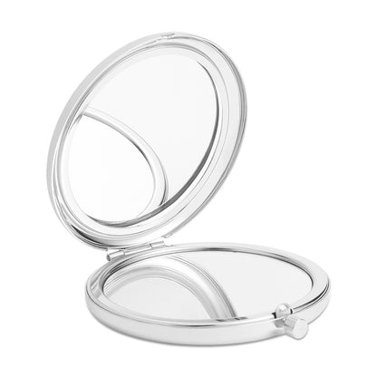 Foldable Double-Sided Metal Makeup Mirror