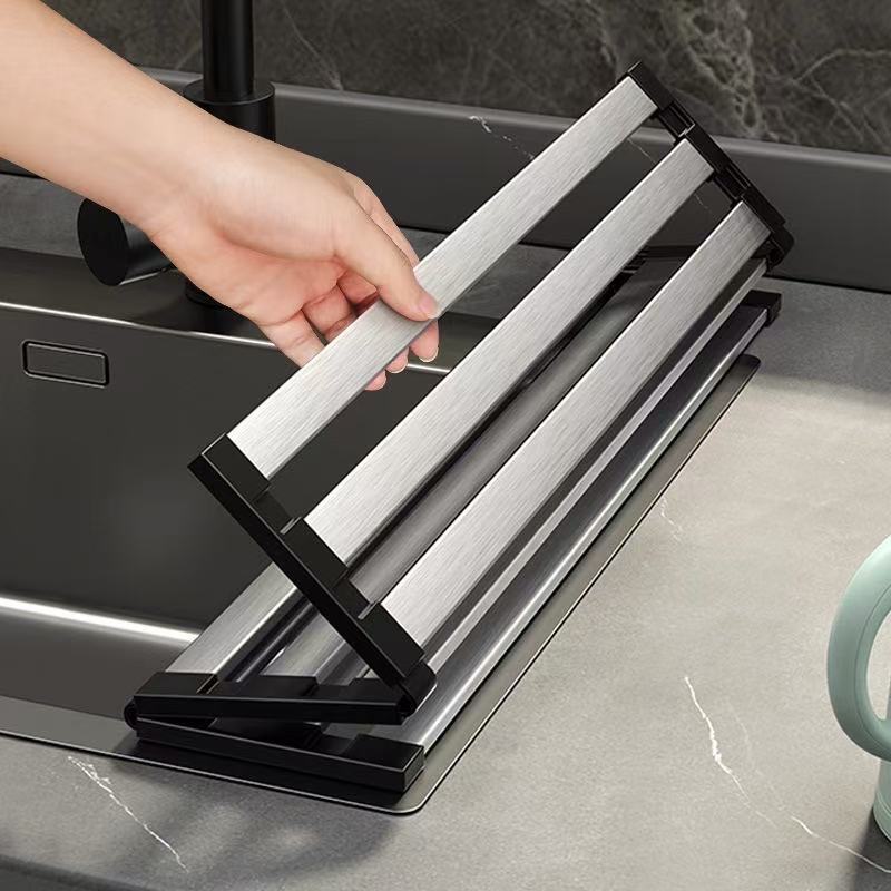 Foldable draining rack
