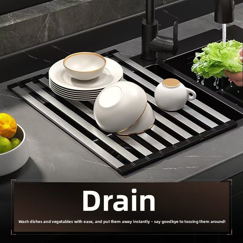 Foldable draining rack