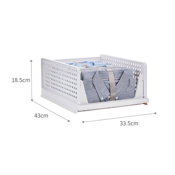 Foldable Drawer Storage Basket Organizer