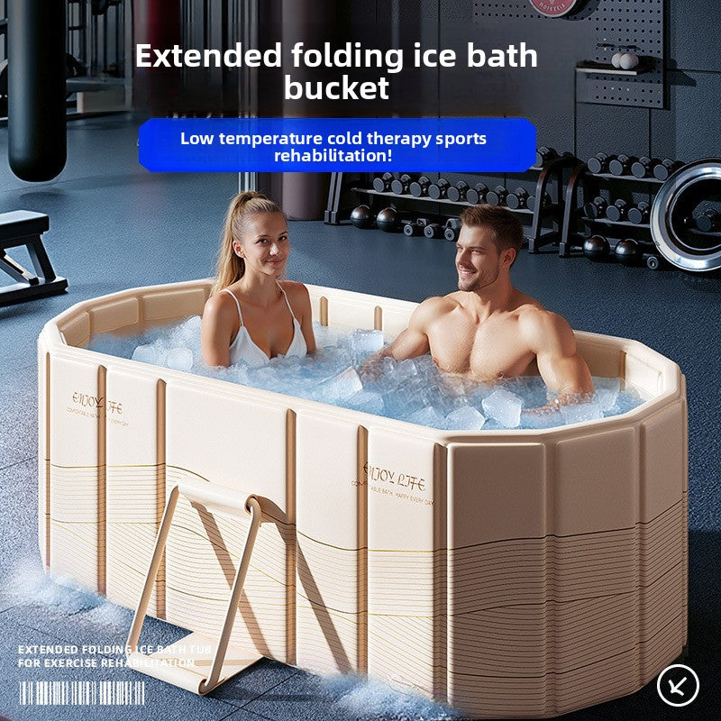 Foldable Dual-Use Hot Cold Bath Tub