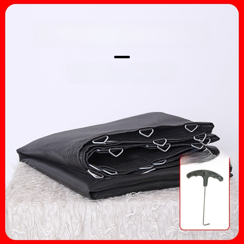 Foldable Elastic Trampoline with Durable Mesh