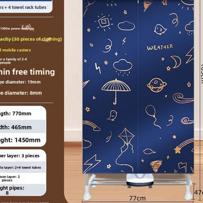 Foldable Electric Clothes Dryer
