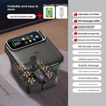 Foldable Electric Foot Bath Tub with Digital Display