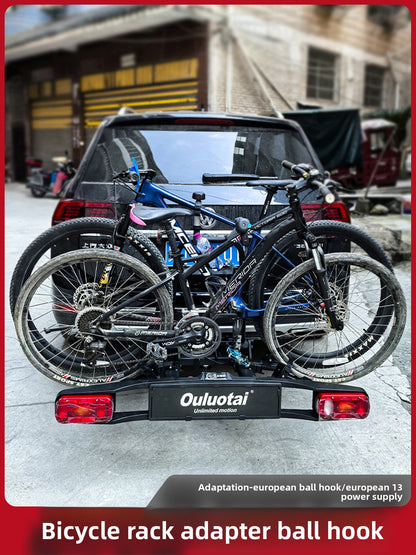 Foldable European Tow Hitch Bicycle Rack