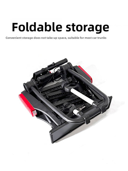 Foldable European Tow Hitch Bicycle Rack